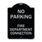 Signmission No Parking No Parking Fire Department Connection Heavy-Gauge Aluminum Sign, 24" x 18", BS-1824-23670 A-DES-BS-1824-23670 - alternate 1